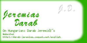 jeremias darab business card
